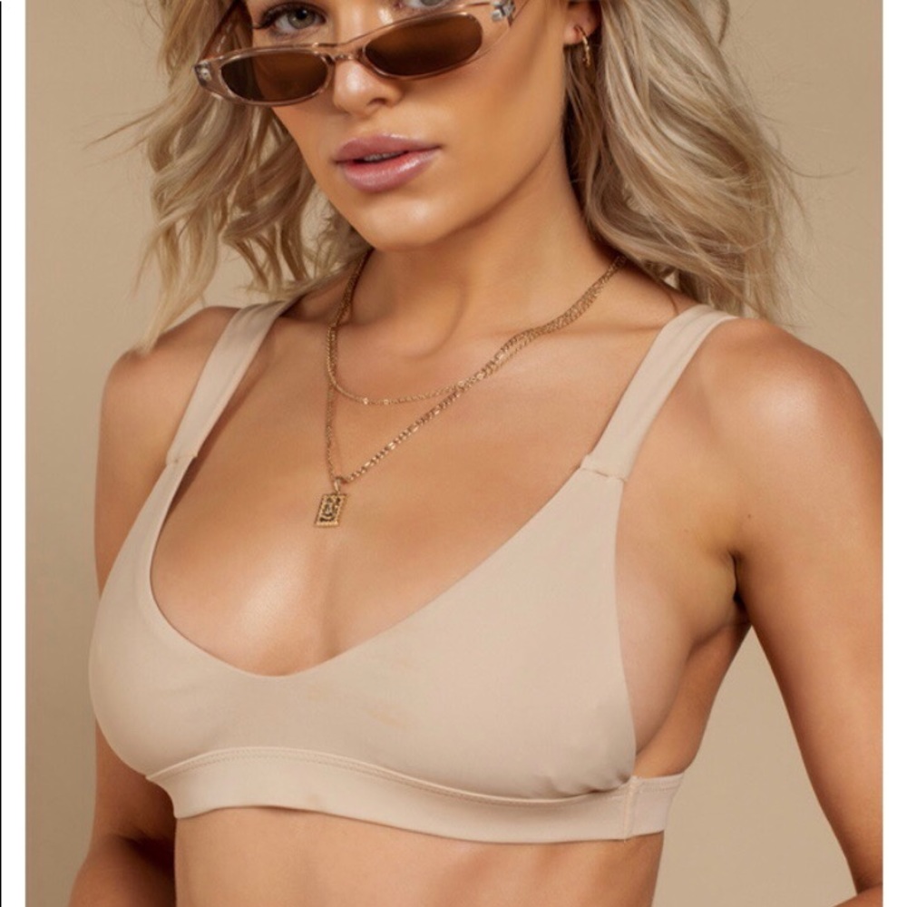 Nude bathing suit top